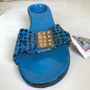 Diane Artware Earth Sandal Votive Holder New in Box Retired